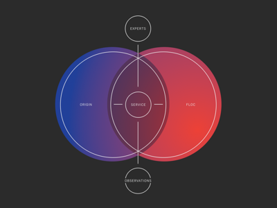 Atto: Diagram I circles diagram gradient infographic service design