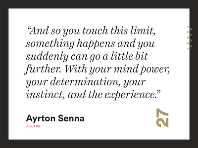 Atto Thesis / Ayrton Senna