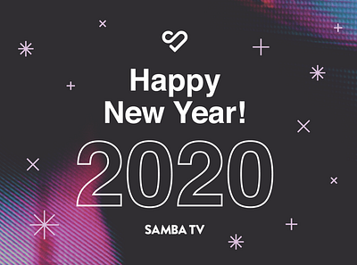 Happy New Year | 2020 2020 design gradient happy holidays happy new year samba tv typography