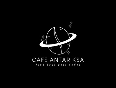 Cafe antariksa logo 3d antariksa branding cafe cafe logo design graphic design illustration logo vector