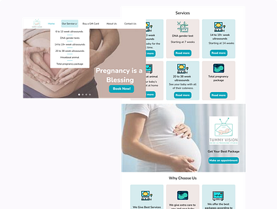 Pregnancy Care Website app design pregnant ui ux web