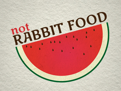 NRF logo melon not rabbit food watermelon