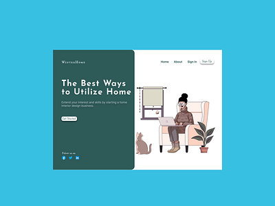 Landing Page 100 day challenge app design designer inspiration ui ux