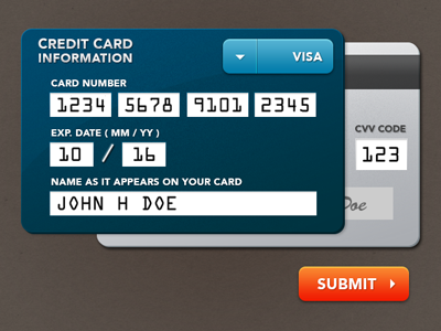 Credit Card Form credit card form