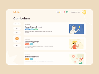 Educational platform for children