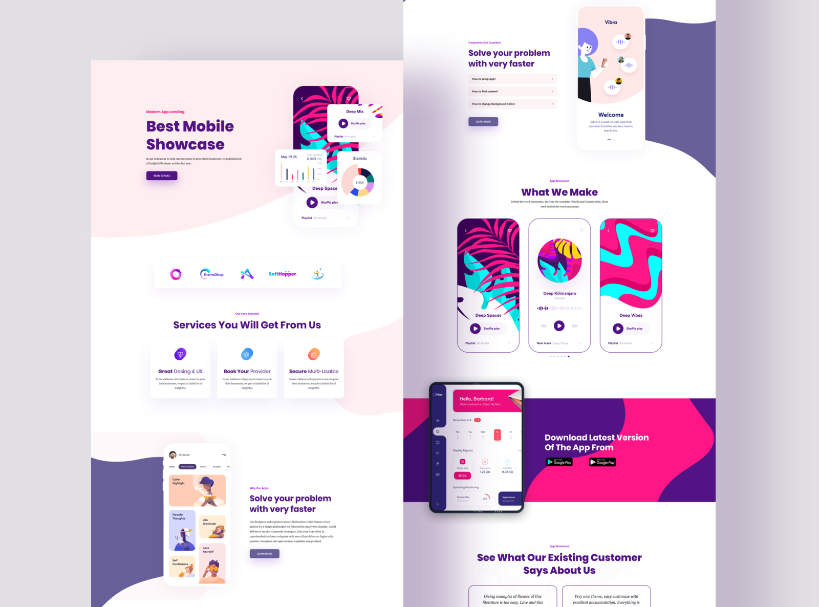 App Landing Page Design by Jahid_uiux on Dribbble