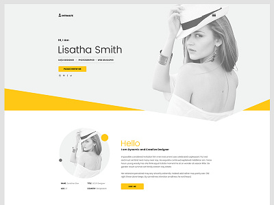 Intimate - Minimal Portfolio clean creative landing page minimal one page personal portfolio portfolio portfolio wordpress responsive