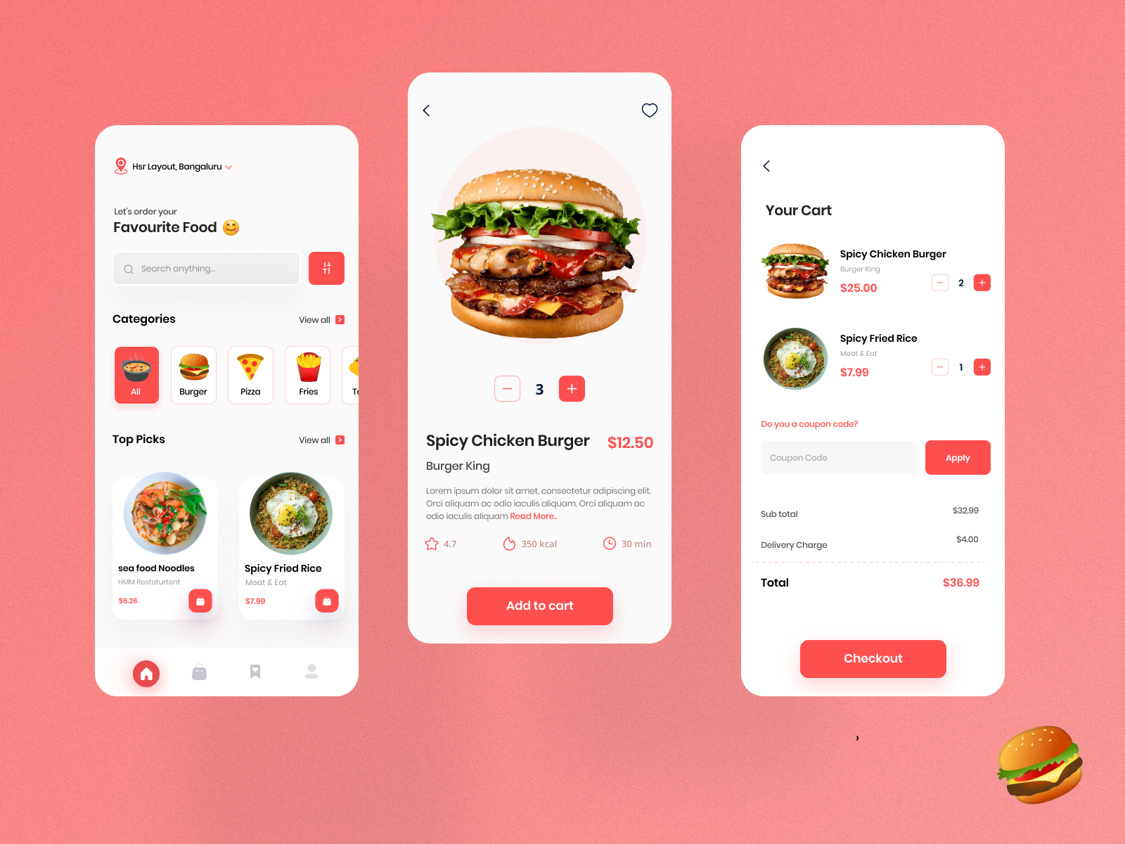 Food Ordering App by Cyborg Designs on Dribbble