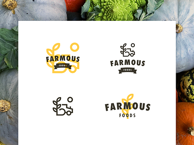 Farmous Foods branding farming foods identity logo motion organic farming print vintage