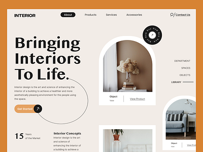 Interior Design Website branding design designer graphic design interior design ui ux website website design