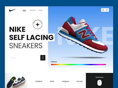 Nike Shoes Website Design branding design designer ecommerce website graphic design nike nike website ui ux website website design