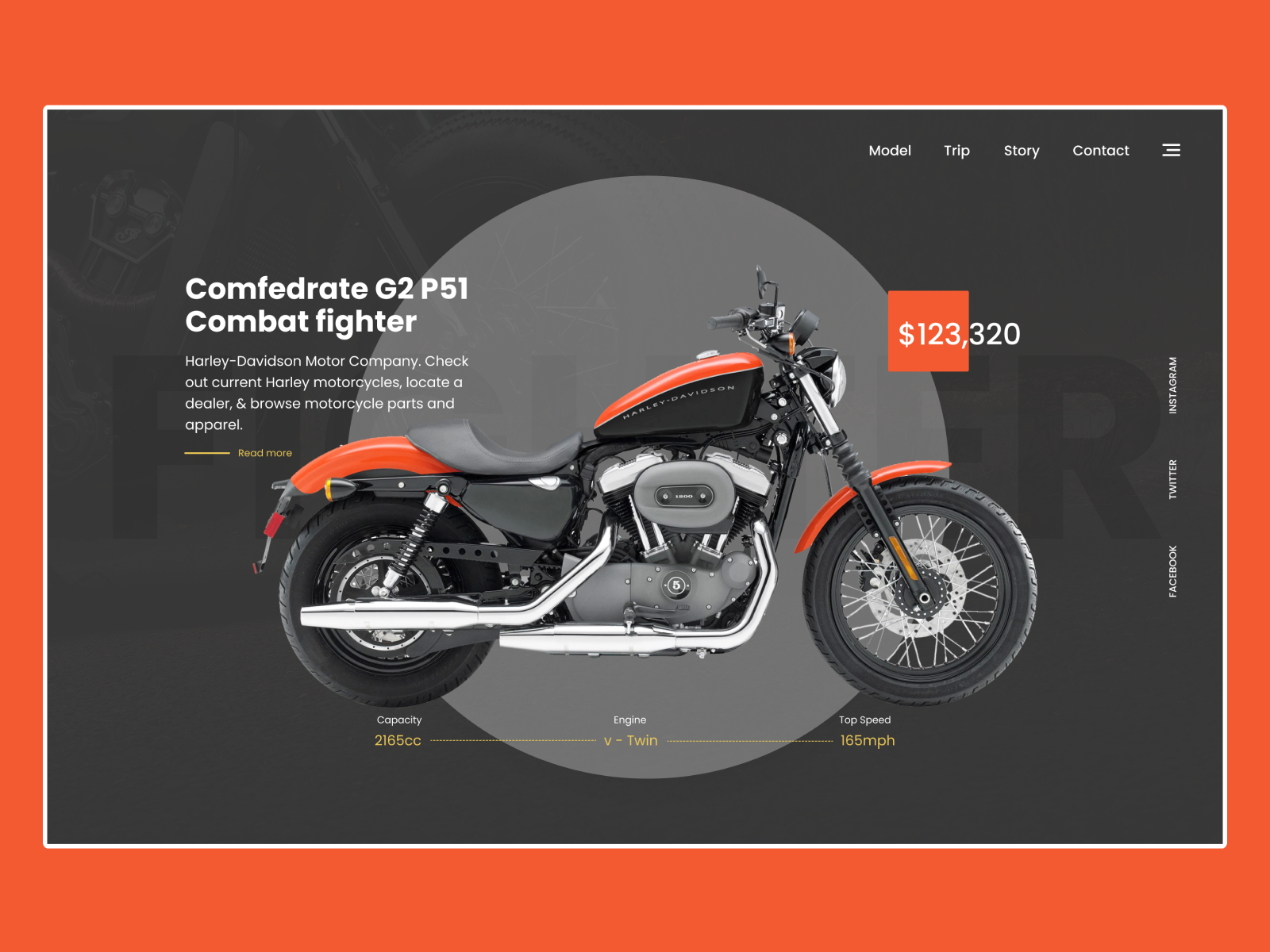 Harley Davidson Website Design🏍🚲 by Jahanzaib Hanif on Dribbble