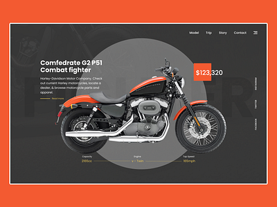 Harley Davidson Website Design🏍🚲