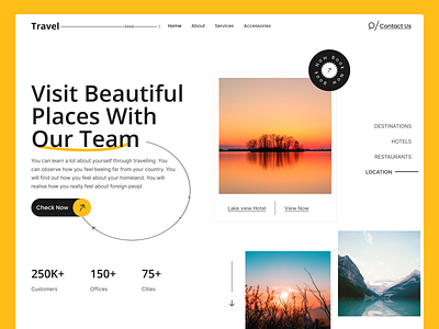 Traveling website design aesthtic branding design designer graphic design travel agency travelling ui ui design ui designer uiux design ux web design web designer website website design