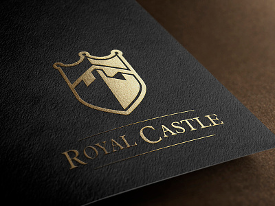 Royal Castle Logo building castle fort fortress guard king logo design palace properties royal sale security