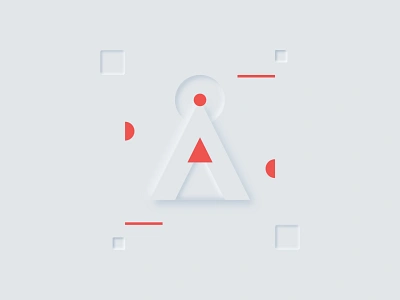 Day 01 - A - 36DaysOfType 2020 36dayoftype 36daysoftype07 minimalist neumorphism softui typogaphy