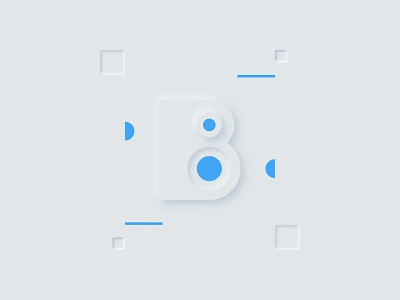 Day 02 - B - 36DaysOfType 2020 36dayoftype 36daysoftype07 minimalist neumorphism softui typogaphy