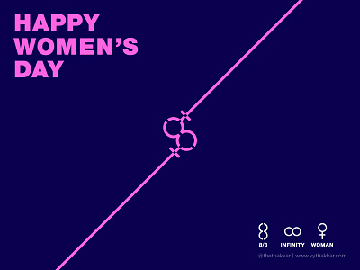 International Women's Day design graphic graphic design infinite infinity march woman women womens day womensday