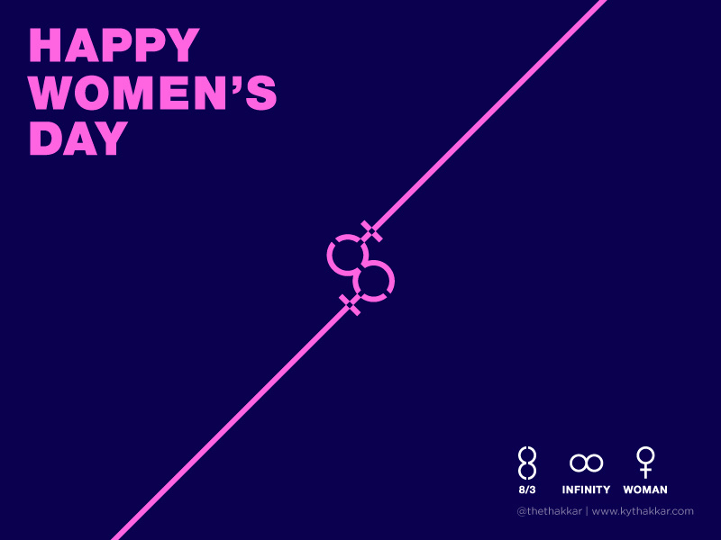 International Women's Day graphic design design graphic woman march infinite infinity womensday womens day women