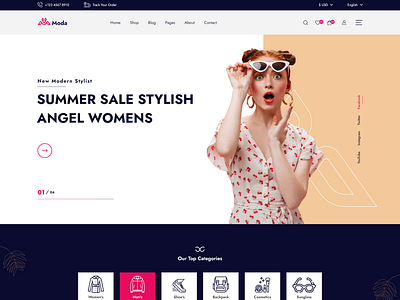 Moda - Fashion Ecommerce XD Template.