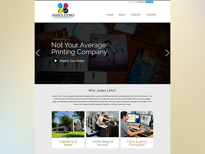 Printing Co.'s Homepage Rebound full browser home page printing