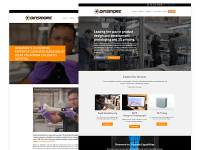 Dinsmore Website Updated home page wordpress