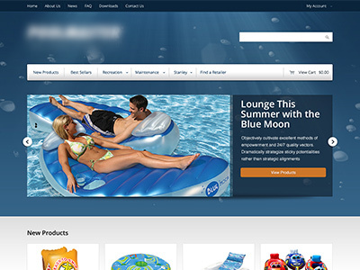 Underwater Ecommerce Theme ecommerce pool theme under water