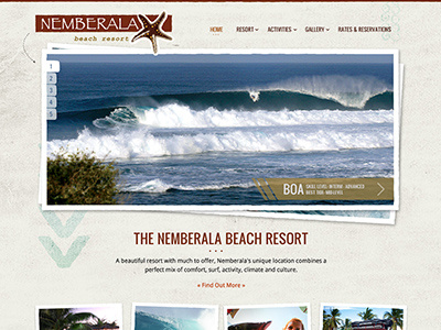 Nemberala Beach Resort Design Comp grunge resort surf