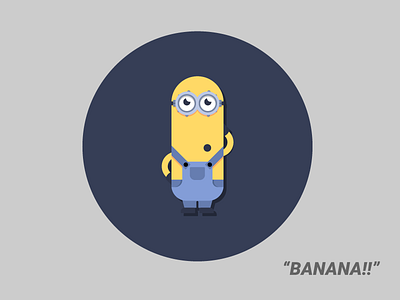 Kevin - The Minion flat simple