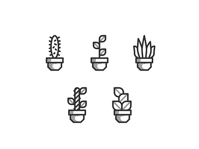 pictograms - houseplants