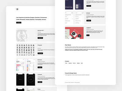Minimal portfolio refresh designer illustrator minimal minimalism portfolio redesign refresh ui design ux design