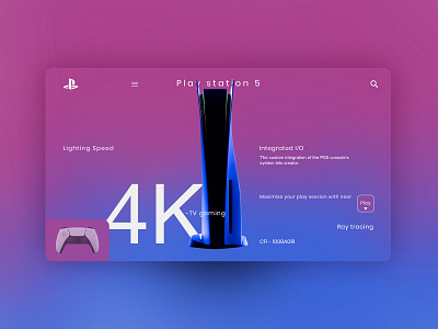 Sony Play station 5 UI Concept