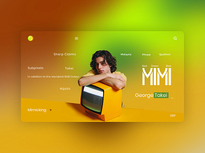 Yellow TV UI Concept