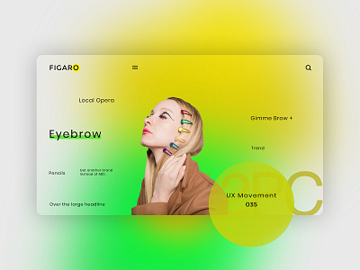 Eye Brows UI Concept 3d adobe photoshop animation app behance branding design geometric graphic design helloui icon design illustration instagram invitation landing page logo logo designer motion graphics ui uplabs