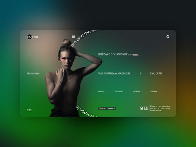 Horror UI Concept 3d adobe photoshop animation app behance branding character design characterdesign dailyuichallenge design flat design graphic design illustration instagram logo motion graphics typography ui ux vector