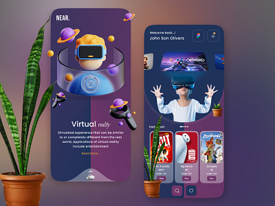 VR Headset UI Concept 3d adobe photoshop animation app behance branding design graphic design illustration instagram logo mobile app motion graphics ui uploads visual design visually reality vr headset