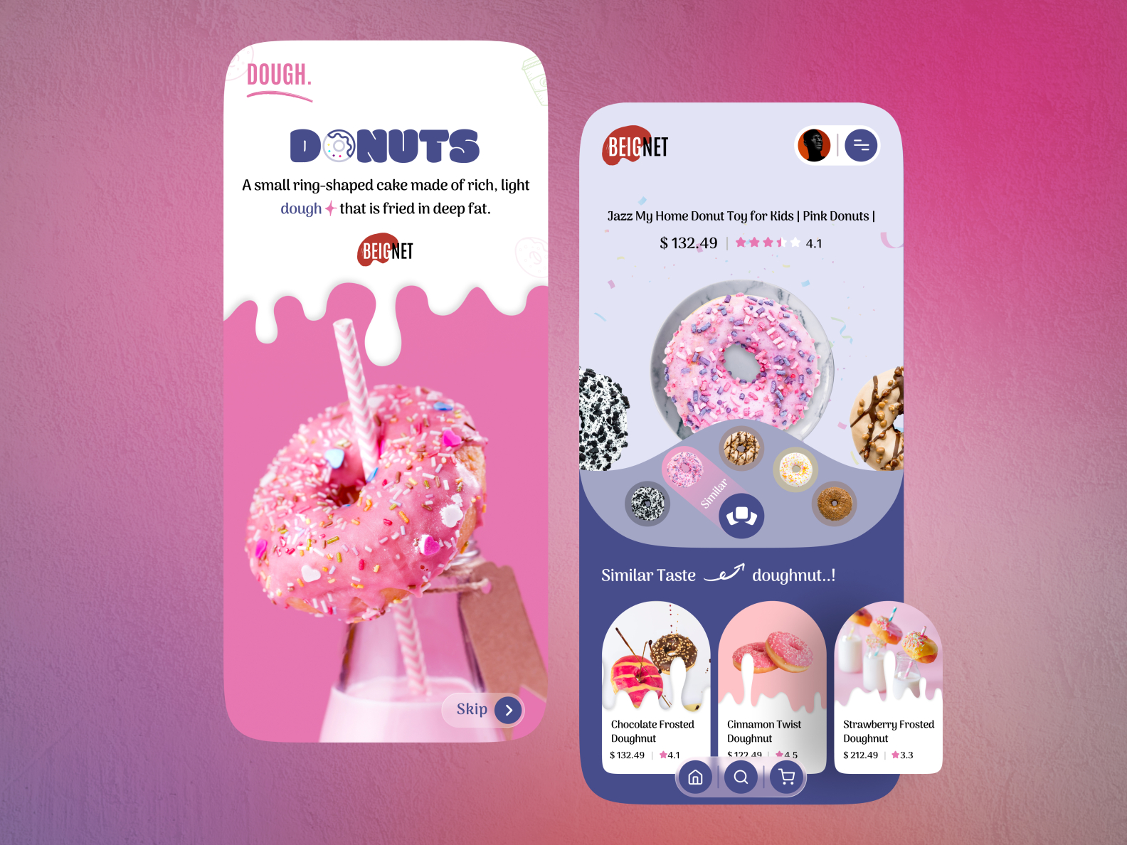 Donuts Shopping User Interface Design By Chintu Saitej On Dribbble