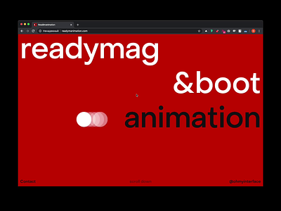 Readymanimation.com animation design presets product readymag ui ux website
