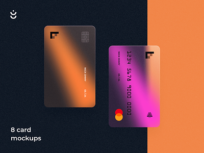 Glossy Bank Card Kit for Figma mockup