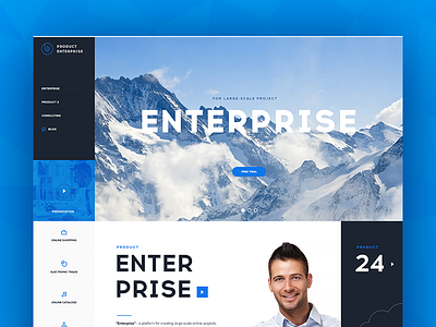 Second concept of enterprise site adaptive concept site ui ux