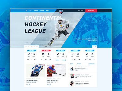 Kontinental Hockey League Redesign Concept