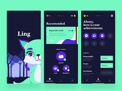 Language app concept