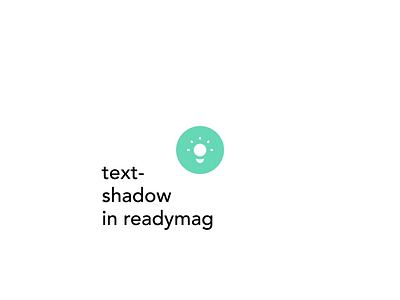 Text Shadow in Readymag 3d art direction design interface readymag shadow simple text ui