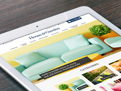 House & Garden ecommerce online store principle responsive shopify sketch ui