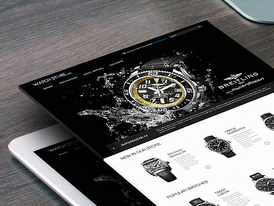 Watch Store ecommerce interface minimalistic online shop sketch store ui user ux watches webshop