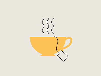 Cuppa tea cup cup of tea drink hot icon illustration tea warm