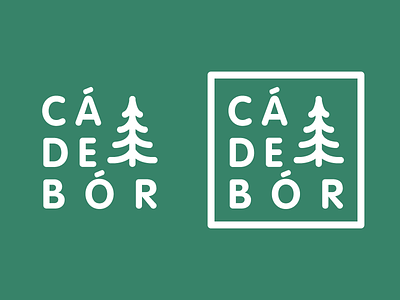 CÁ DE BÓR forest logo tree