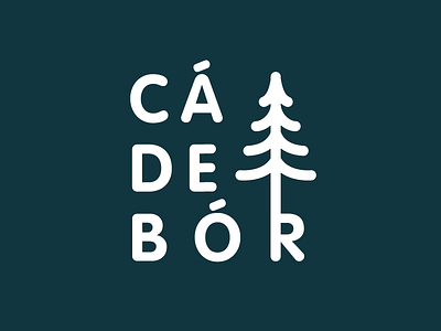CÁ DE BÓR forest logo tree