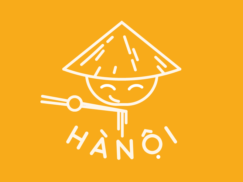 Hà Nội animated gif hanoi logo street food vietnamese
