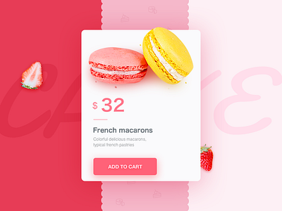 Commodity card card daily ui macaroonm pink sky ux